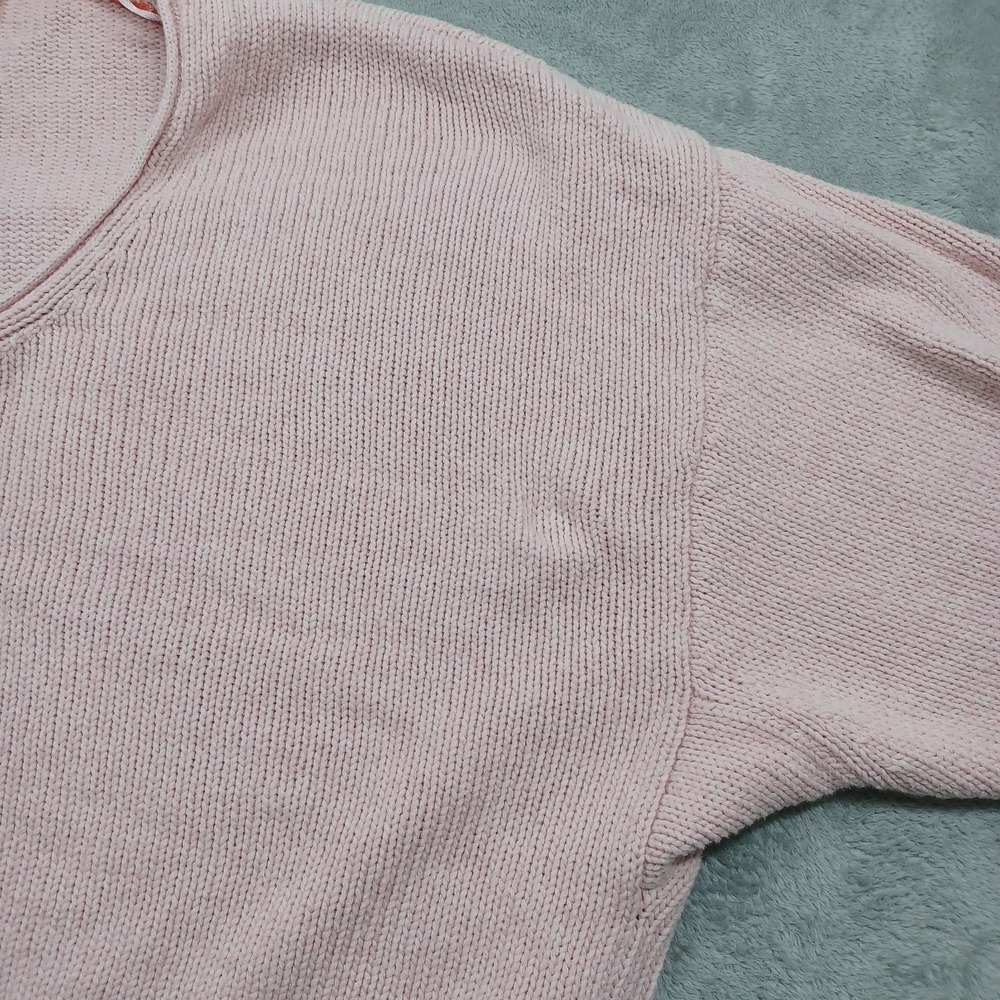 Free People Sweater Womens Large Pink Knit Oversized Boho Pullover - Picture 3 of 8